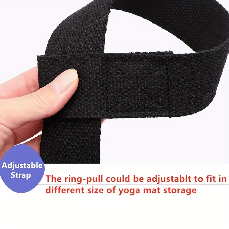 Yoga Straps Exercise Mat Straps Rope Two Way Elastic Yoga Straps Cotton Yoga Mat Strap