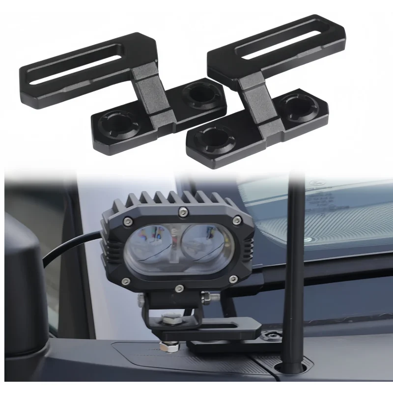 

Двойное крепление для фонаря A-Pillar, монтажные кронштейны для внедорожных каналов для Ford Bronco, аксессуары, 2/4 двери, 2021, 2022, 2023, 2024, 2025