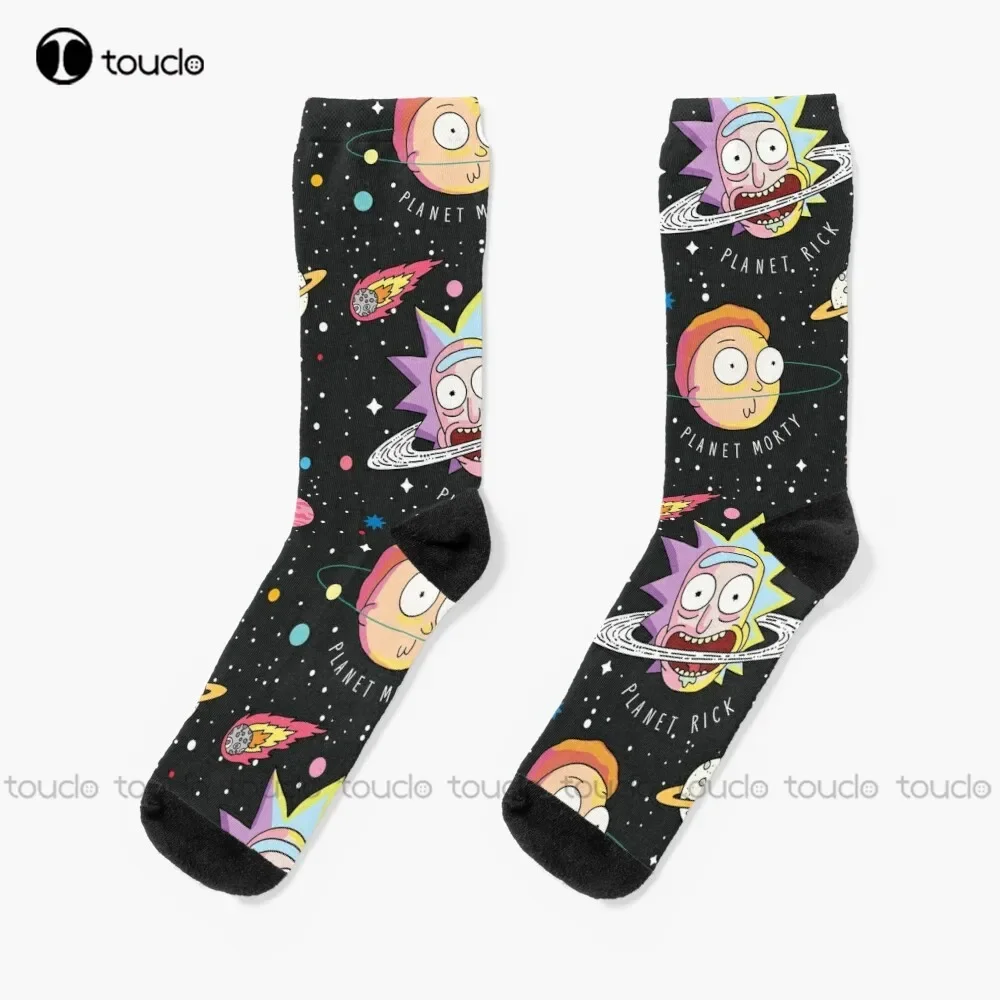 Calcetines Rick Planets, calcetines bonitos de dibujos animados, cómodos, los mejores calcetines deportivos para niñas, calcetines para monopatín callejero, calcetines Unisex para adultos, adolescentes y jóvenes, Retro