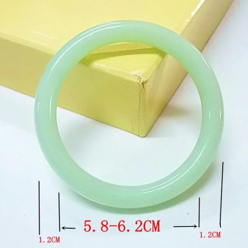 Imitation Jade Solid Color Bangles Vintage Simple Glass Bracelet Chinese Style Ancient Jewelry