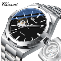 Fashion Chenxi Top Brand Mechanical Full Stainless Steel Sports Waterproof Business Watch For Men Hollow Out Automatic Movement