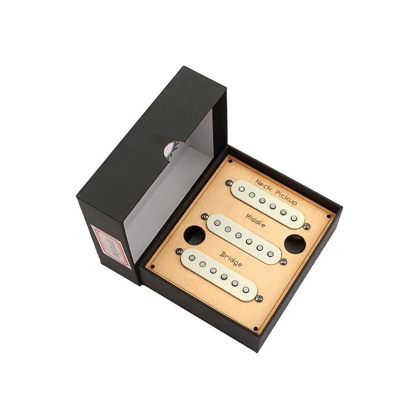 Musical Instrument Accessories, Guitar Accessories 69 Silver Wire, Beige 3 Single Guitar Pickups