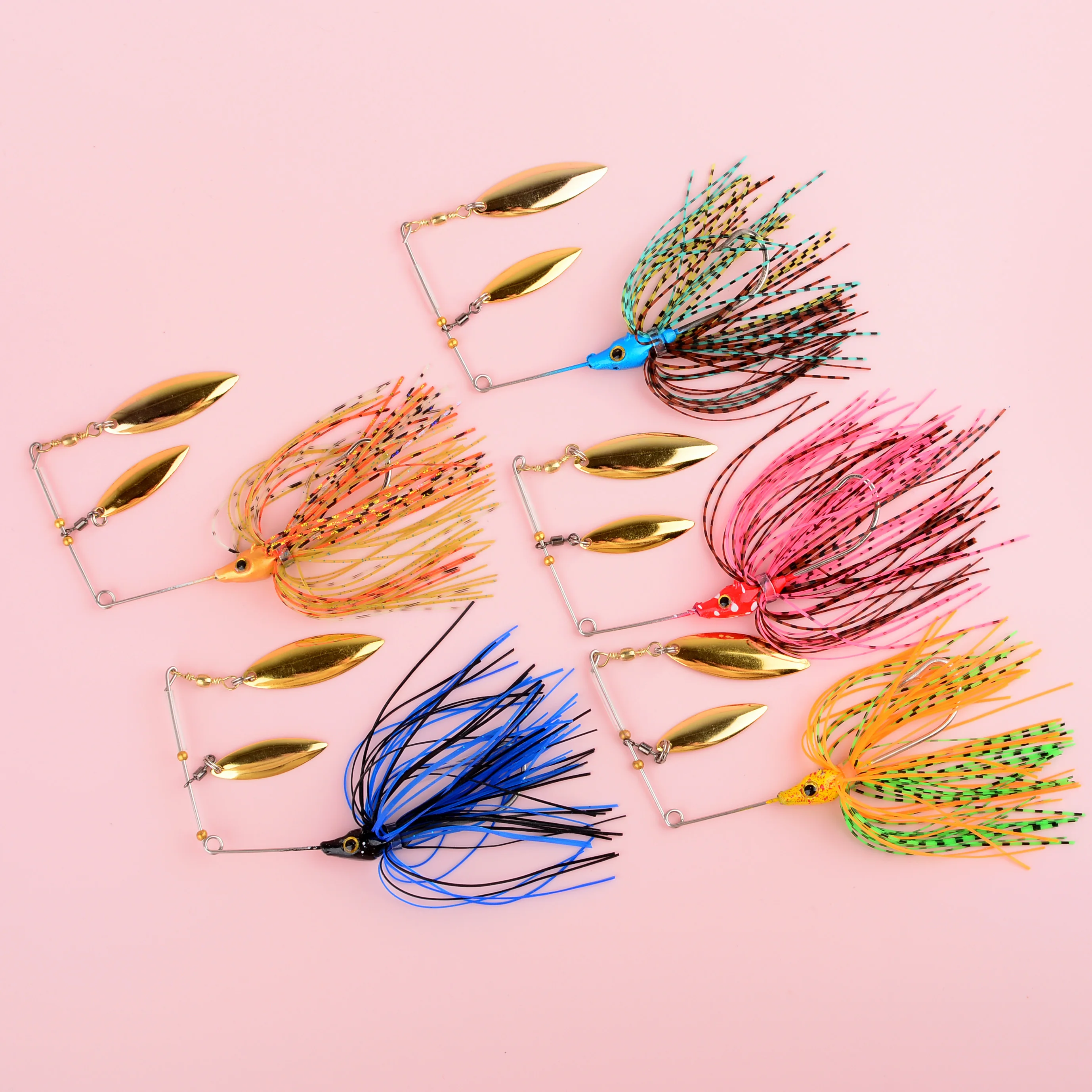 Señuelo Spinnerbait y wobbler para lucio con lentejuelas de metal - imagen 3