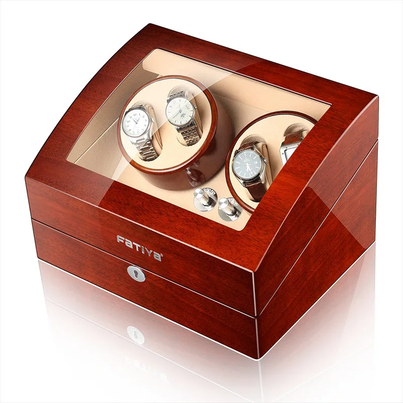 Automatic Mechanical Watch Winder Box Wood with Zero Magnetism Watch Storage Box Organizer Luxury Rotating Gyroscope Safes