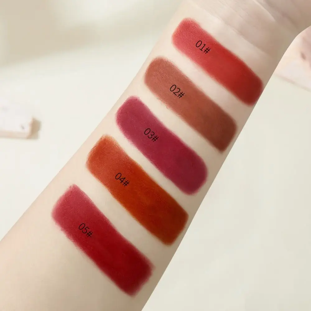 ลิปสติกเนื้อแมทท์ให้ความชุ่มชื้น กันน้ำ ลิปกลอสเนื้อแน่น สีสันหลากหลาย ลิปบาล์มหลากสี ของขวัญ