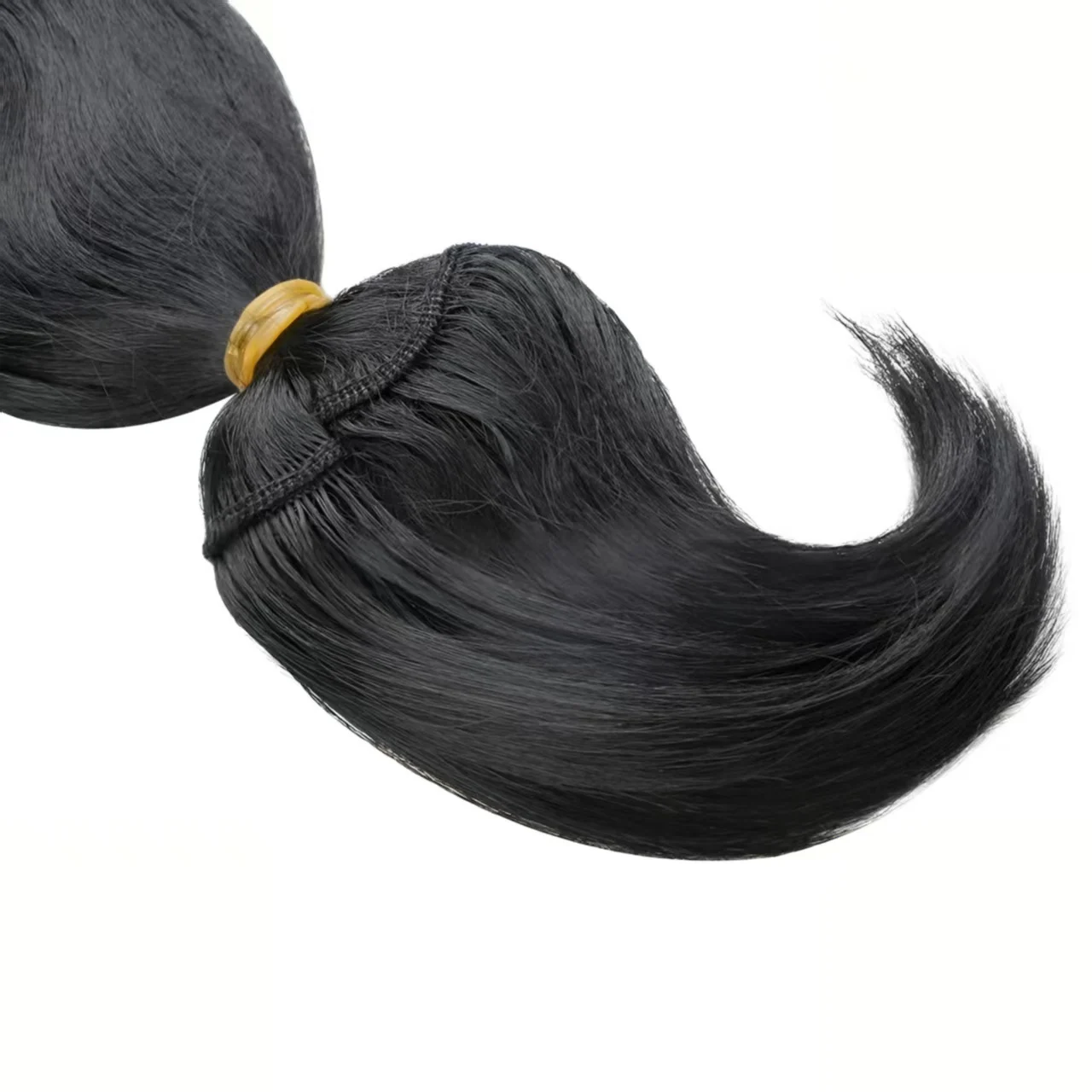 Rambut Sintetis Body Wave 18 inci, Bundel Rambut Model Curtain Serpentine untuk Wanita Kulit Hitam, Tahan Panas Tinggi, Warna Hitam Alami, untuk Penggunaan Sehari-hari