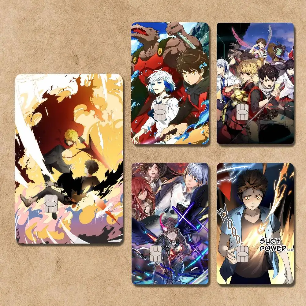 

T-Tower of G-God Comics Credit Debit Bus campus Access Card Cool Decoration Waterproof Scratch Resistant Stickers