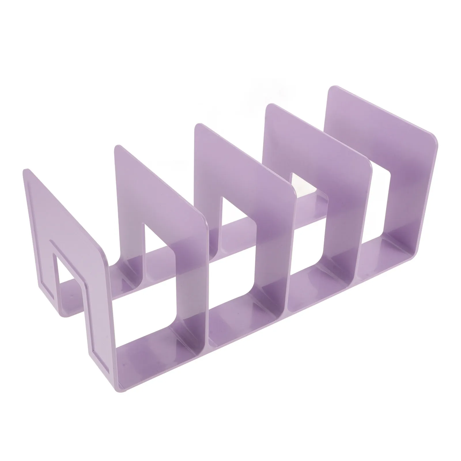 Multi-Functional Plastic Bookend Thickened Design Office Desktop File Holder Document Storage Rack Bookshelf Accessories File