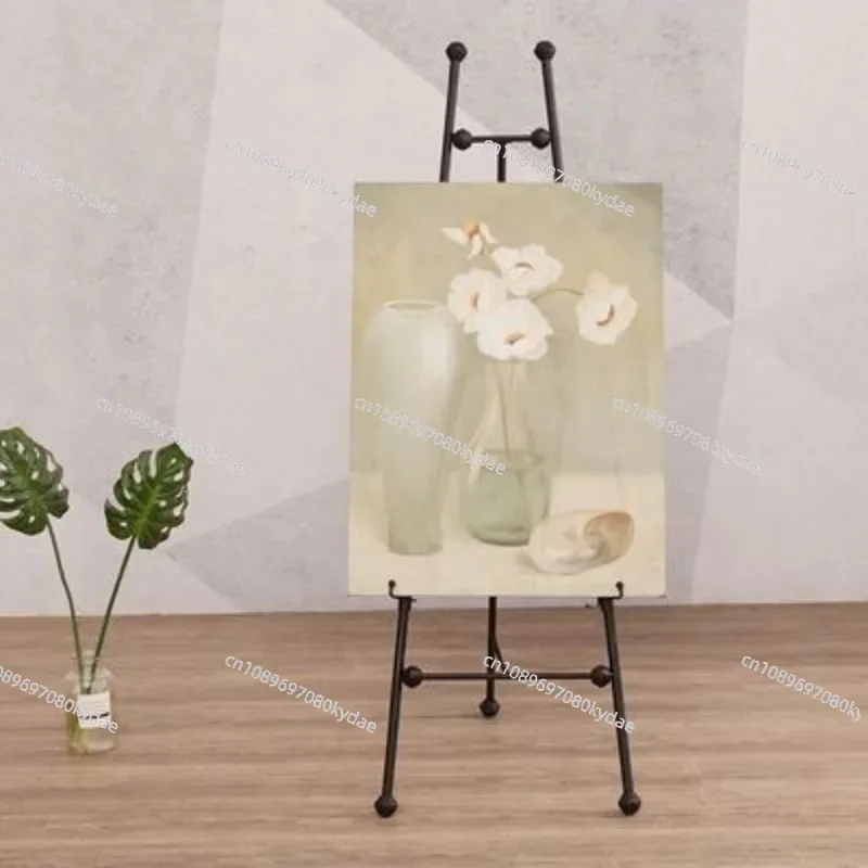 Wrought Iron Oil Painting Stand Adult Photo Frame Stand Floor Standing  Sea Newspaper Stand Wedding Display