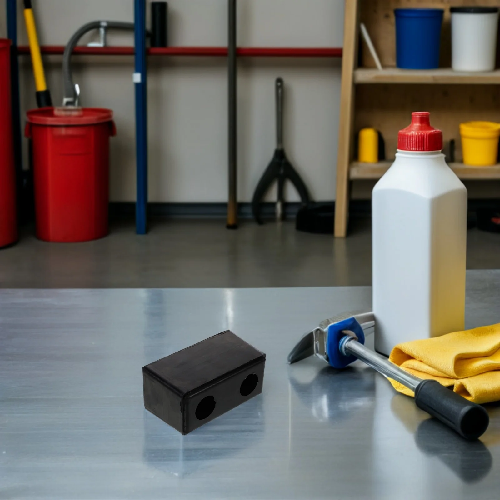 منصات المصد المطاطية المستطيلة 15 سنتيمتر المضادة للتصادم شاحنة مقطورة حماية الصدمات امتصاص مرونة عالية مقاومة الطقس #4