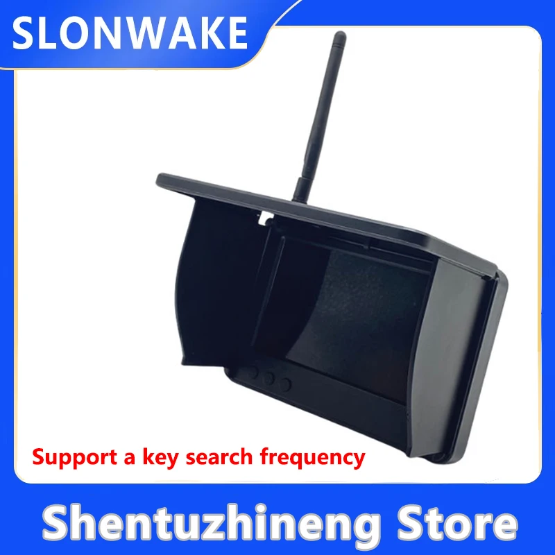 SLONWAKE 5.8G FPV Monitor 800*480px with Dual Antennas -48CH 5-inch Monitor for FPV Racing Drones
