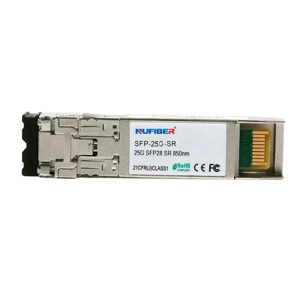 25Gb/s SFP28 100M 850nm MM Transceiver Hot Pluggable Duplex LC Connector Multi Mode IP Network Data Center Use