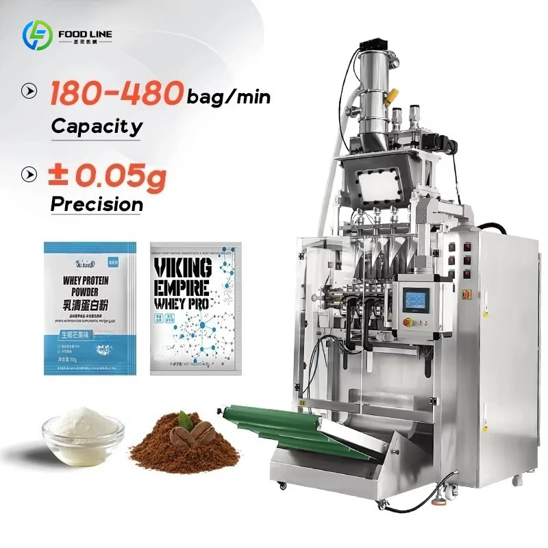 Automatic Multi Lane Dietary Supplement Powder Stick Pack Machine 10g 12g Electrolyte Powder Packing Machine