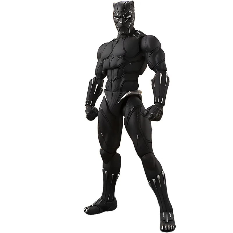 BANDAI Original S.H.Figuarts vengadores: Infinity War Capitán América y Pantera Negra Anime figuras de acción juguetes para niños Navidad