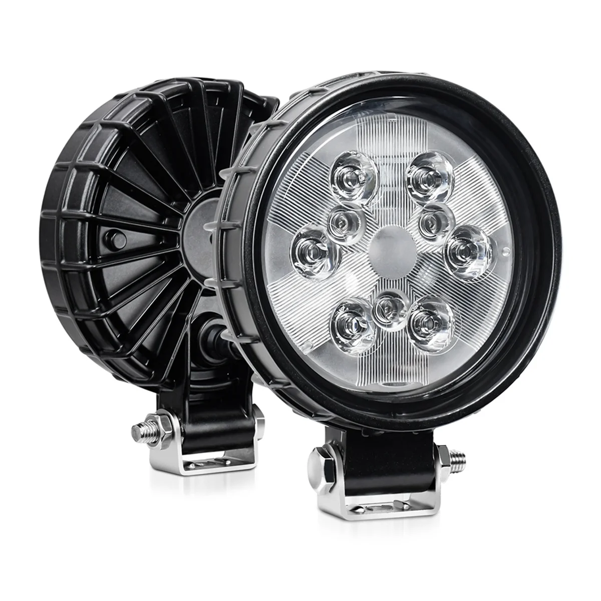 Car LED Light Pods 160W Round LED Auxiliary Light Work Light LED Headlight for Car Truck ATV SUV Off Road