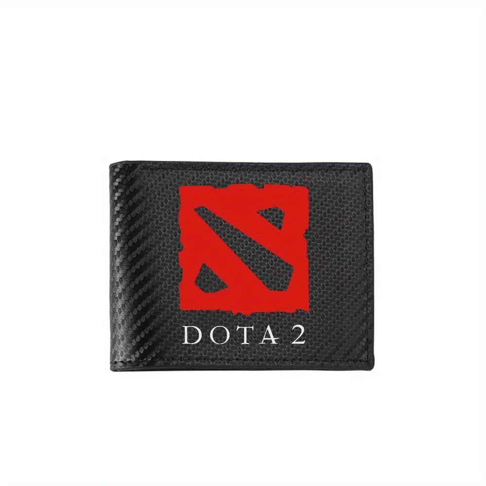 

Мужские кошельки Dota 2, красный логотип, черные линии, простые деловые, современные, стильные, с принтом, подарки для отца, парня, Рождества Lo