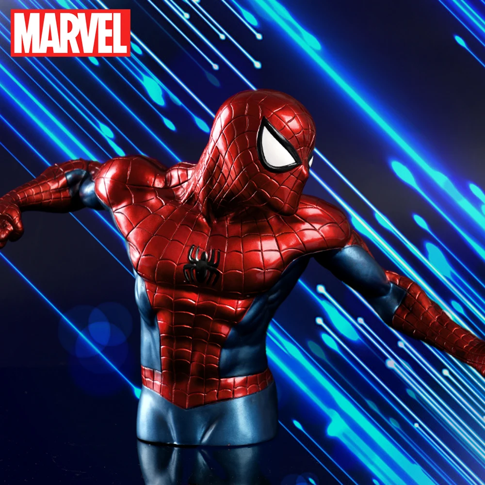 スパイダーマン公式ライセンスPVC貯金箱 スパイダーマンコインバンク コレクタブルホームデコレーションオーガナイザー 1個 マーベル