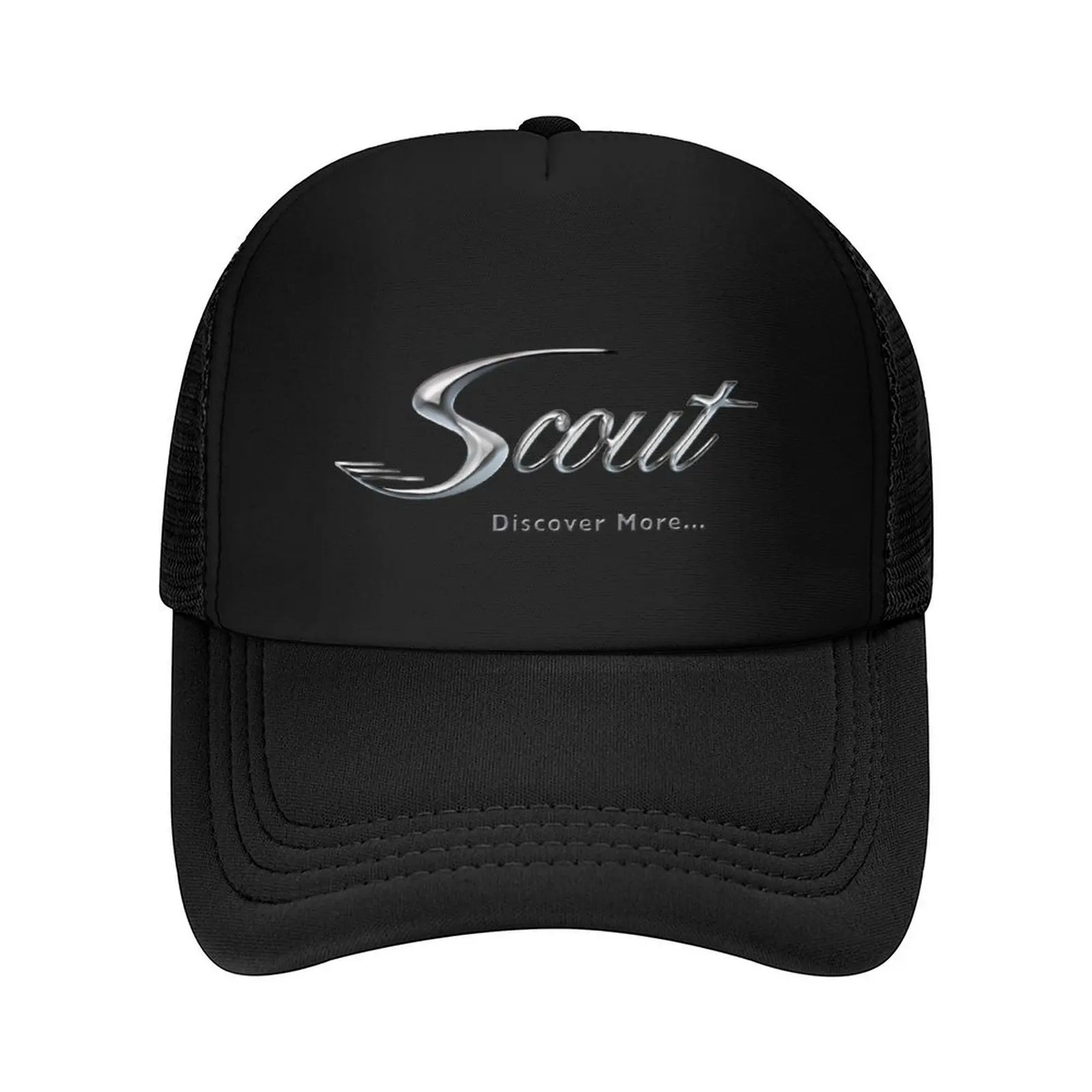 

Scout Chrome Silver Black and White Baseball Cap Bobble Hat tactical cap sun caps Ladies Men's