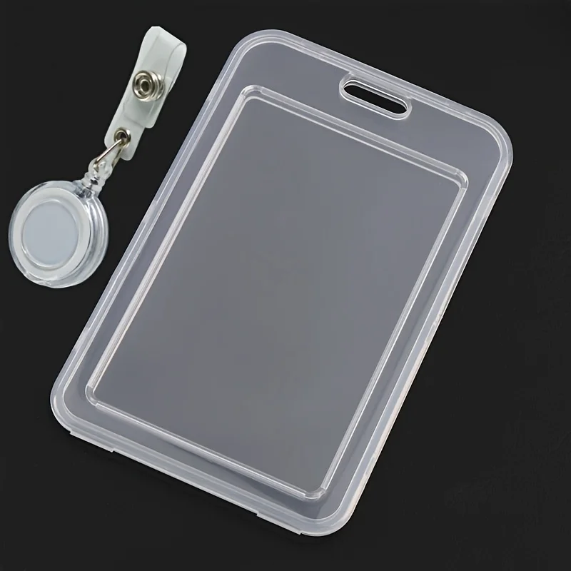 MultifunctionalPETCard holder set，With retractable clip，Suitable for students/Teacher ID card、Access Card、Driver's license lanya