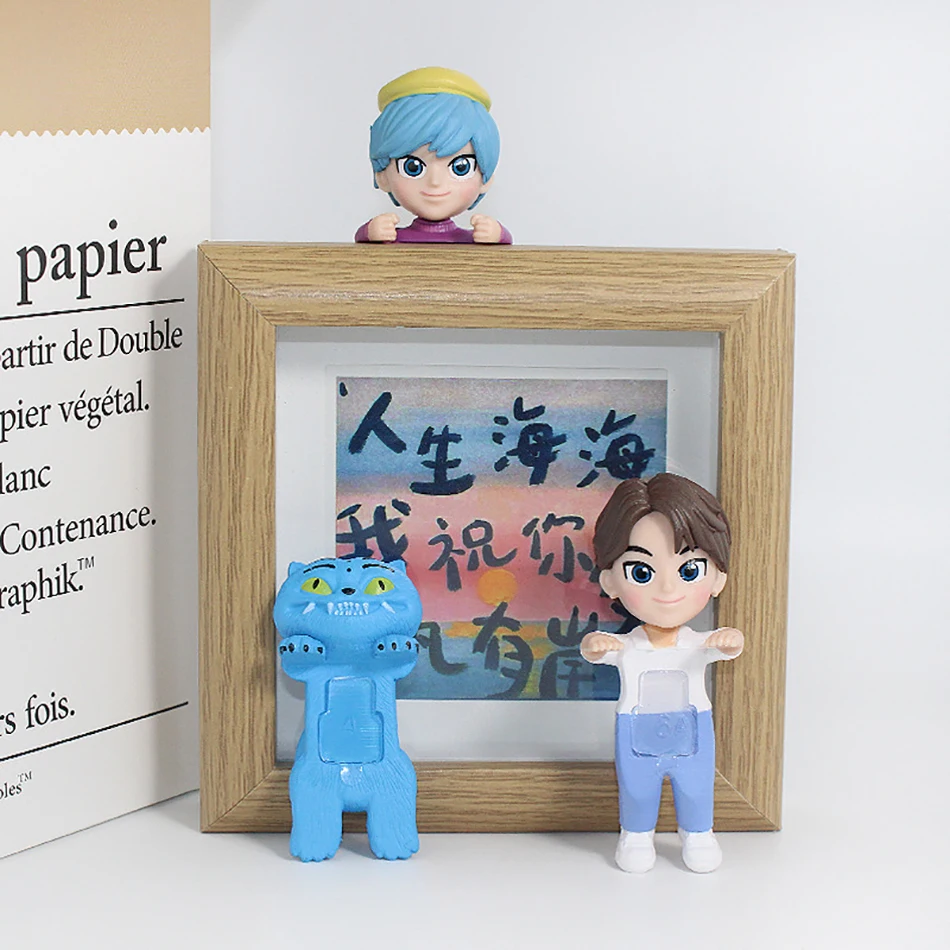 ฟิกเกอร์นักล่าปีศาจเวอร์ชั่น Q ฟิกเกอร์ Huntrix ของสะสม Kpop ฟิกเกอร์นักล่าปีศาจ ของเล่น Derpys Tiger Rumi ของตกแต่งสไตล์อิตาเลียน Brainrot