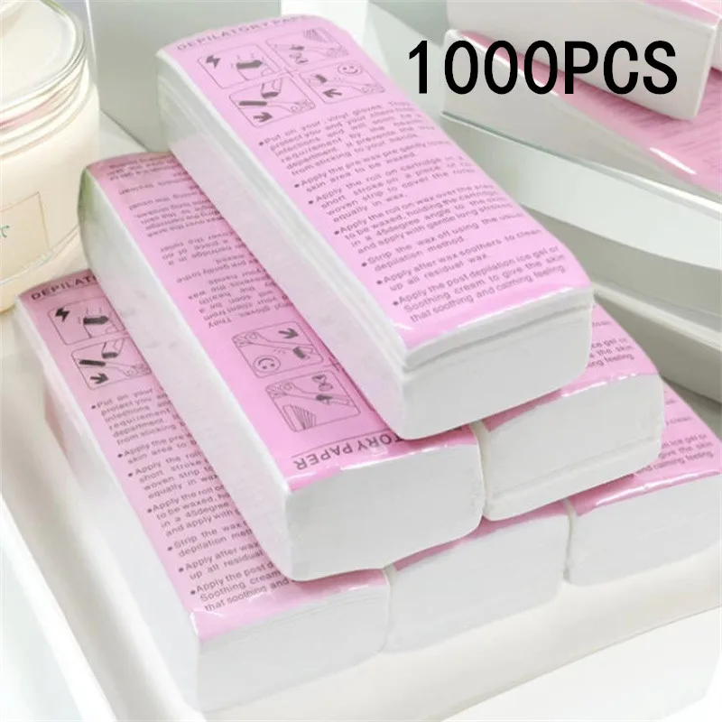 Wholesale 100/500/1000PCS High Quality Nonwoven Body Cloth Hair Remove Wax Paper Roll Hair Removal Epilator Wax Strip Paper