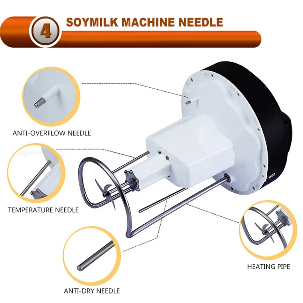 Molinillo de leche de soja automático de acero inoxidable de 10L, máquina comercial de leche de soja, exprimidor, función de preservación del calor de gran capacidad