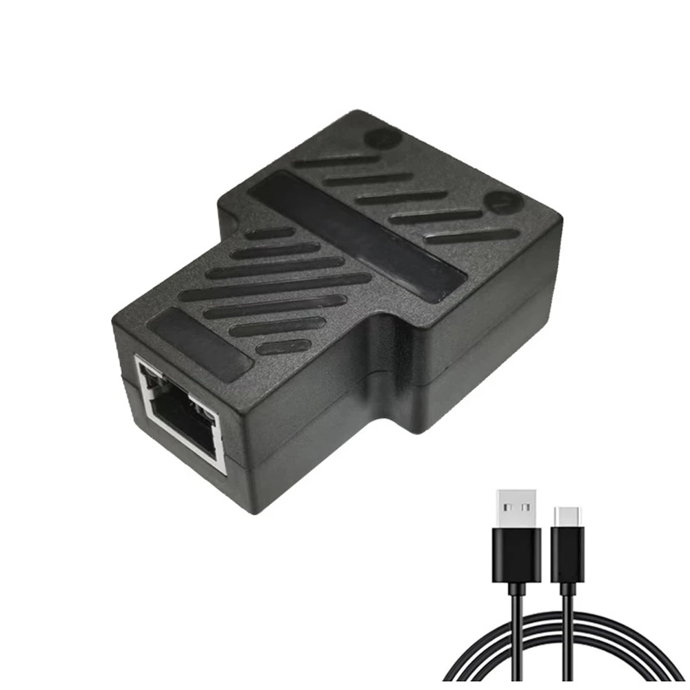 Ethernet Splitter 100Mbps RJ45 Network Extension Connector 1 to 2 Ethernet Adapter Internet Network Cable Extender