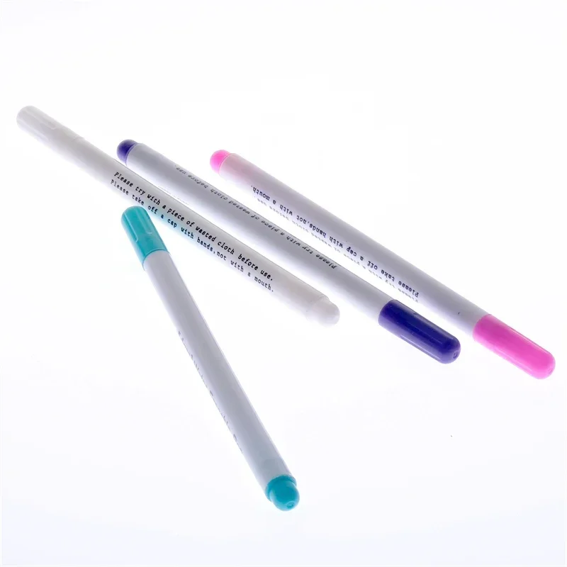 1Pc Water Erasable Ink Fabric Marker Pen Water Soluble Washable Mark Tool for DIY Cross-Stitch Needlework Quilting Dressmaking