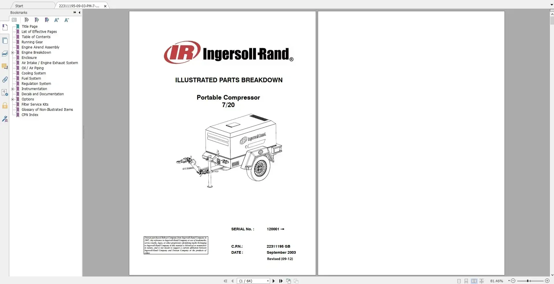 

Каталог запчастей TruckEPC Doosan Ingersoll Rand 17.49GB PDF [03.2019], инструкция по эксплуатации и техническому обслуживанию, полный DVD-диск