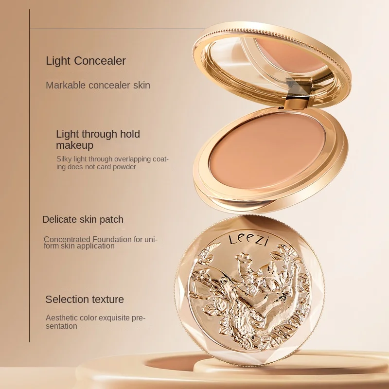 Leezi Concealer Foundation Gesichtscreme, leichtes Make-up, das die Poren versteckt, langanhaltende, wasserfeste Foundation-Basis