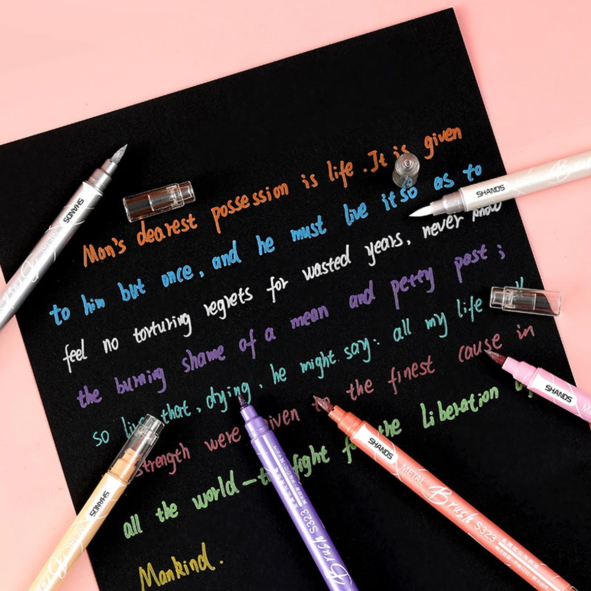 6/12 Pieces Double-ended Color Markers, Art High-value Hand-painted Pens, Suitable for Adults and Children School Office Gifts image 5