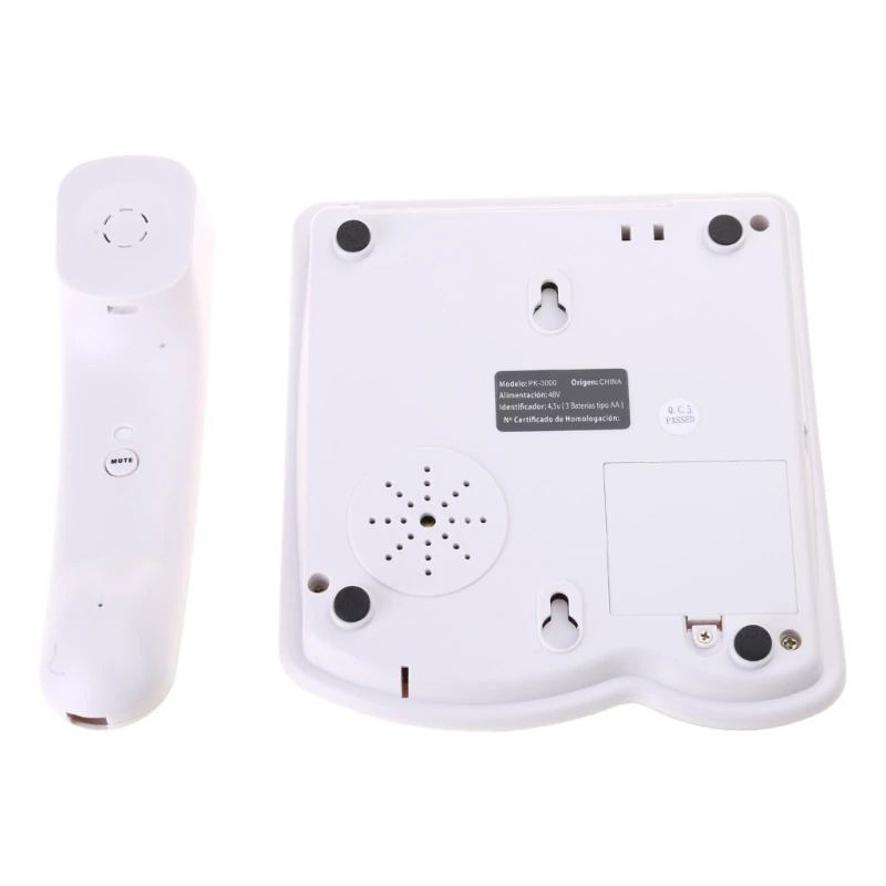 DN59 PK3000 Landline Phone Corded Desk Telephone with Large Buttons Loud Ringer Redial Memory for Seniors Desk Phone