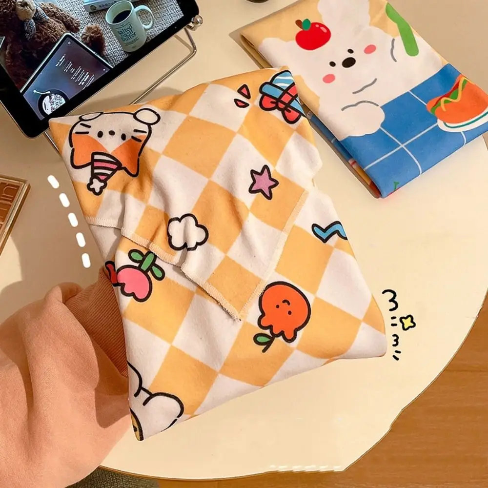 Cartoon Self-adhesive Camera Storage Bag Cloth Wrapping Cloth Camera Protective Wrap Wear Resistant Anti Scratch