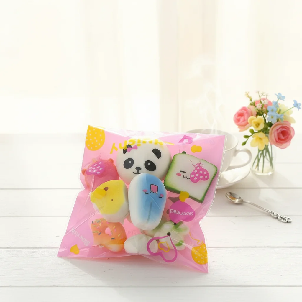 

Birthday Gift Cell Phone Strap Squishes Keychain Cute Banana Toast Soft Bread Mini Size Pretend Play Food Squeeze Cake