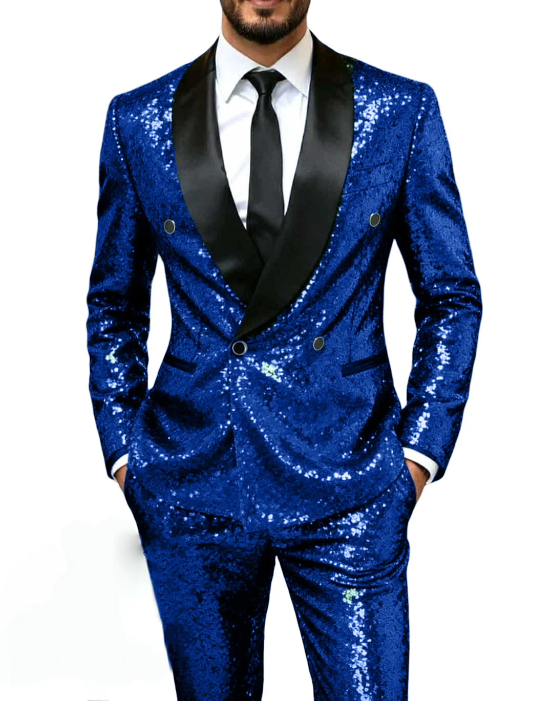 بلينغ الترتر حفلة موسيقية الدعاوى للرجال مزدوجة الصدر سليم صالح حفل زفاف سهرة 2 قطع شال التلبيب المشاهير الذكور بدلة على الموضة