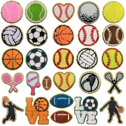 Sport carnevale calcio basket calcio Baseball emblema accessori abbigliamento distintivo ricamo adesivo toppe termoadesive