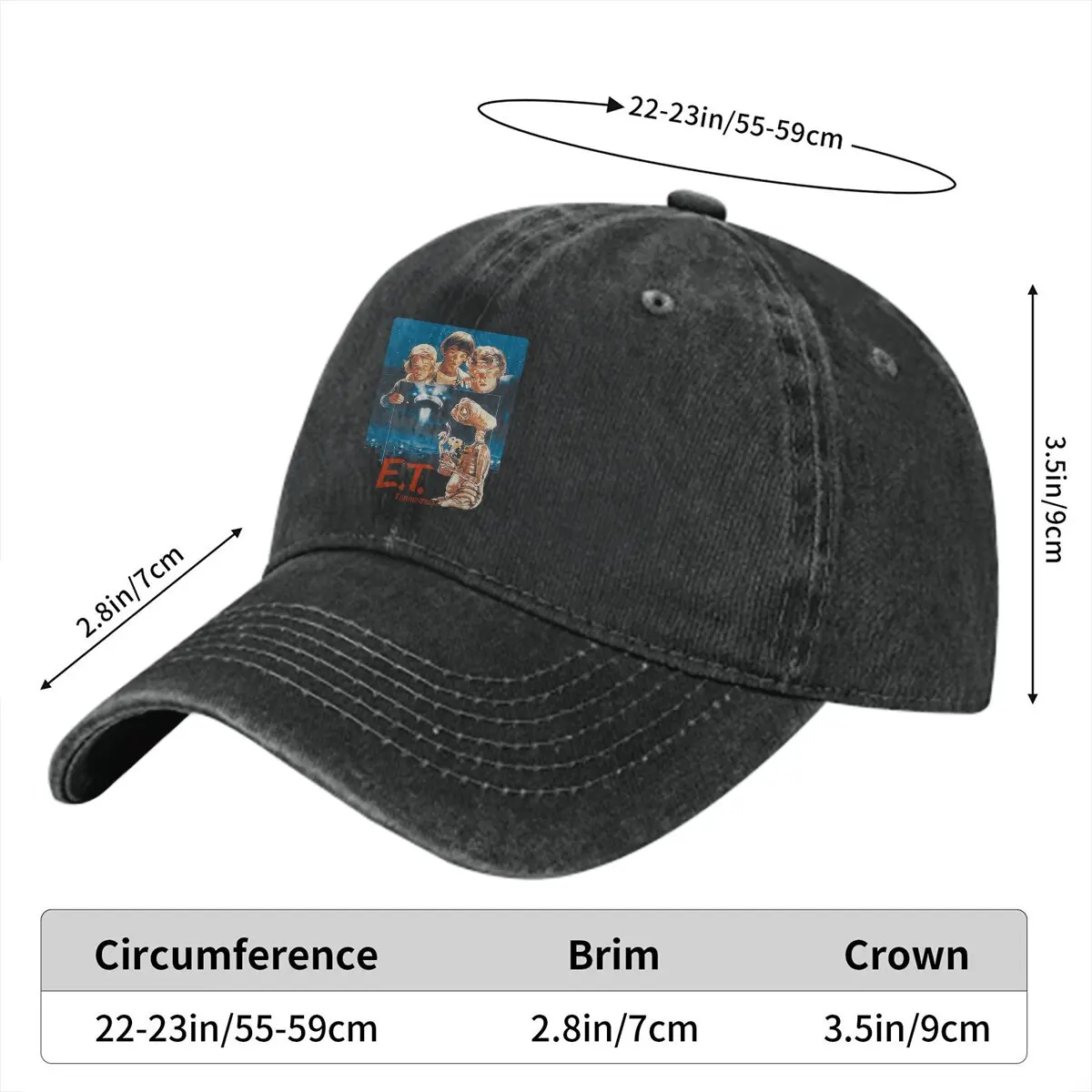 Classic Baseball Cap Men Hats Women Visor Protection Snapback ET The ExtraTerrestrial Film Caps