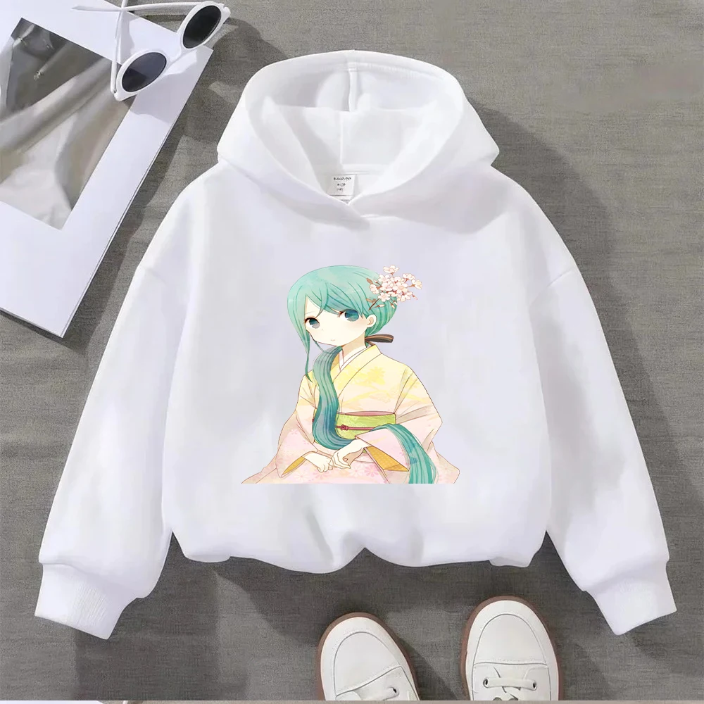 هاتسون ميكو هاراجوكو نمط مطبوع المرأة هوديي كم طويل عادية فضفاض البلوز البلوز موضة الشارع الشهير #3