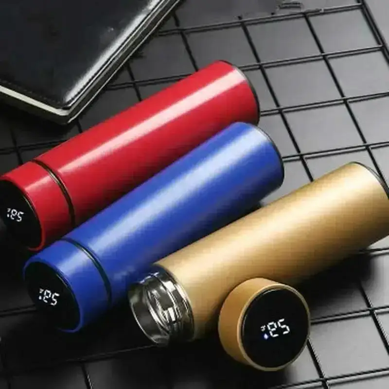 500ml Vacuum Flasks Portable And Durable Intelligent Stainless Temperature Display Smart Water Bottle Thermoses Coffee Cup