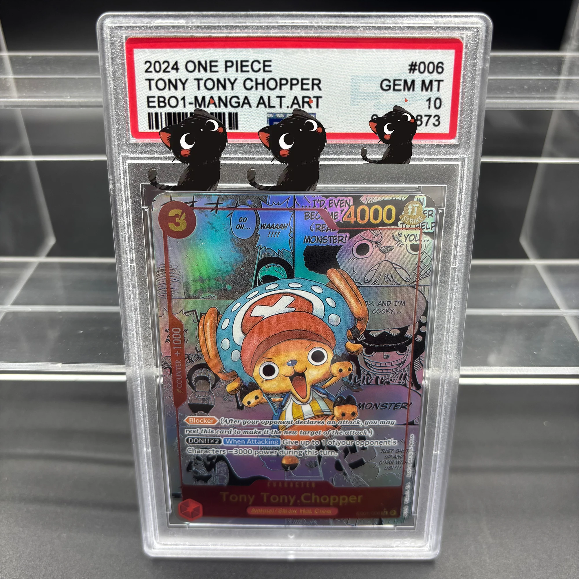

Diy Opcg Psa 10 2024 ONE PIECE TONY TONY CHOPPER EBO1-MANGA ALT.ART Self Control Collect Signature Trading Flash Card Anime Gift