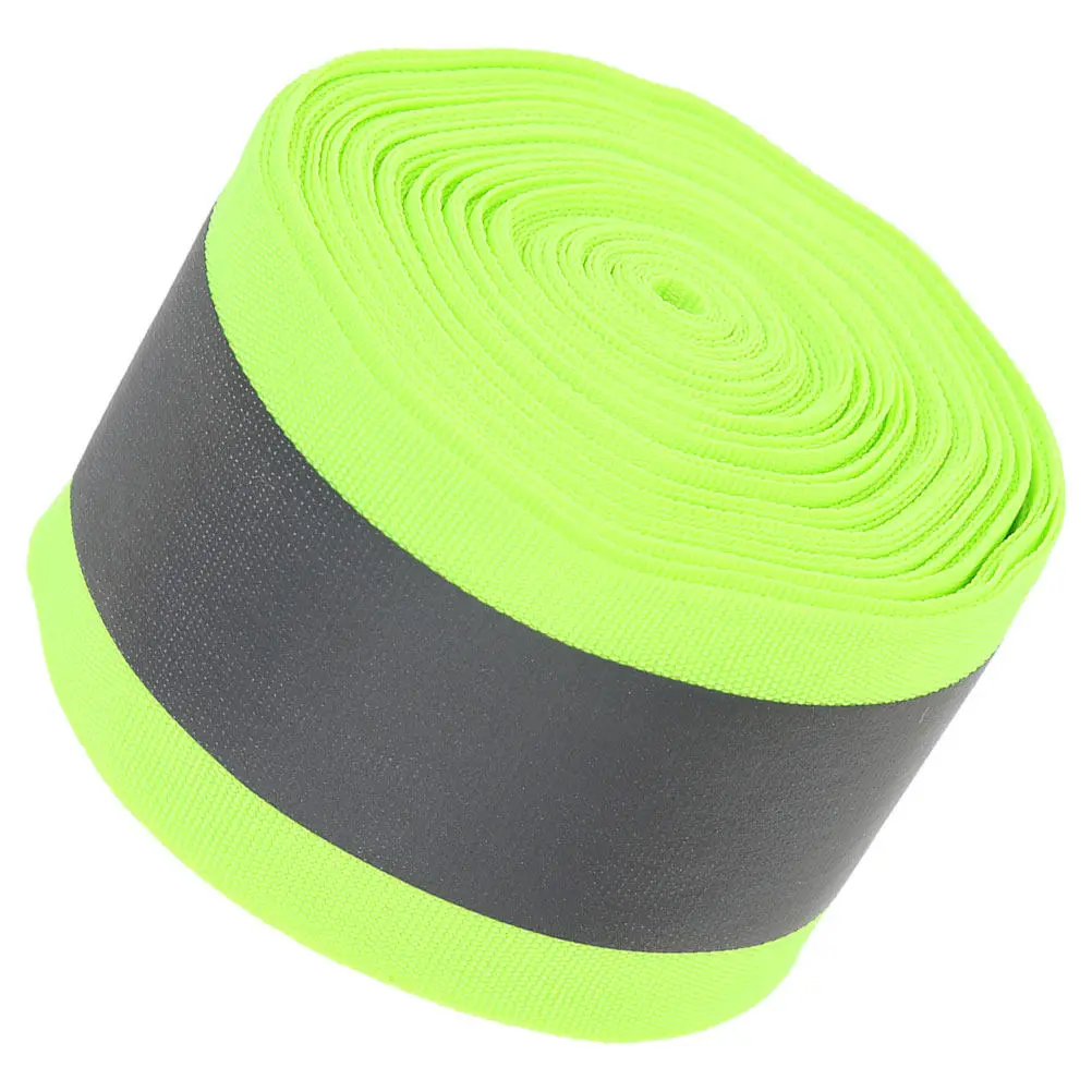 

Sew on Reflective Webbing 5 Meters Per Roll Polyester High Visibility Safety Strip for Runs Rides Clothing Gear