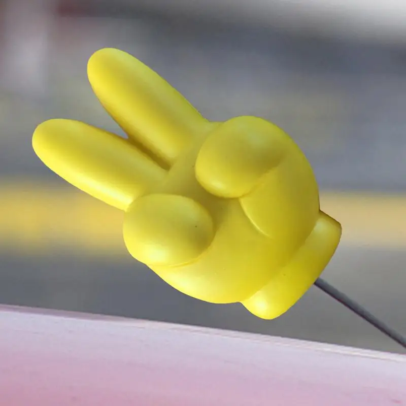 Car Antenna Decoration Automotive Yellow Exterior Decor Creative Foam Car Styling Roof Ornament Easy To Find Car In The Parking