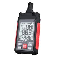 LCD Backlight Temperature Humidity Meter with Dew Point Wet Bulb Data Hold Digital Hygrometer for Indoor Use