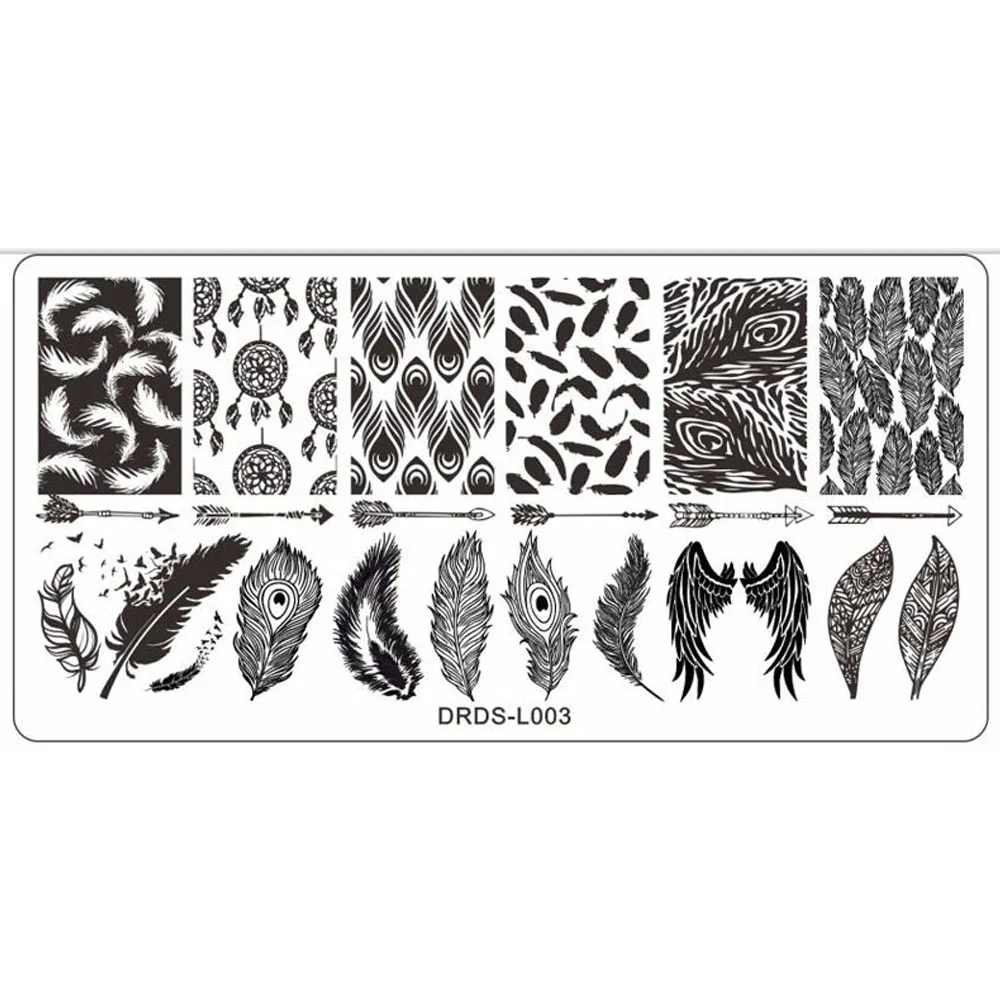 1 pz 12*6cm Nail Art estate fiore timbro timbratura piatti modello di fiore fresco piatti modello di chiodo trasferimento unghie strumento #