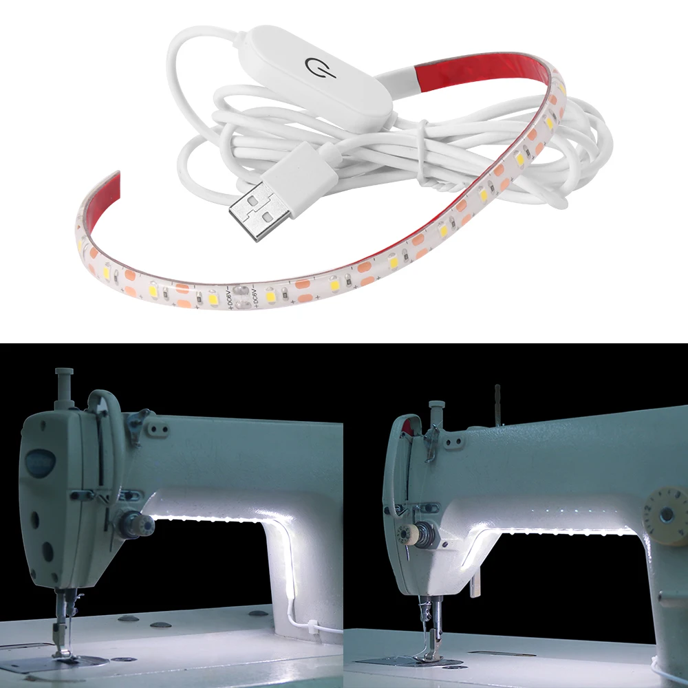 Sewing Machine LED Light Strip flexible neon 5V USB ice tape Cold 30cm Industrial Machine Working LED Lights With touch switch