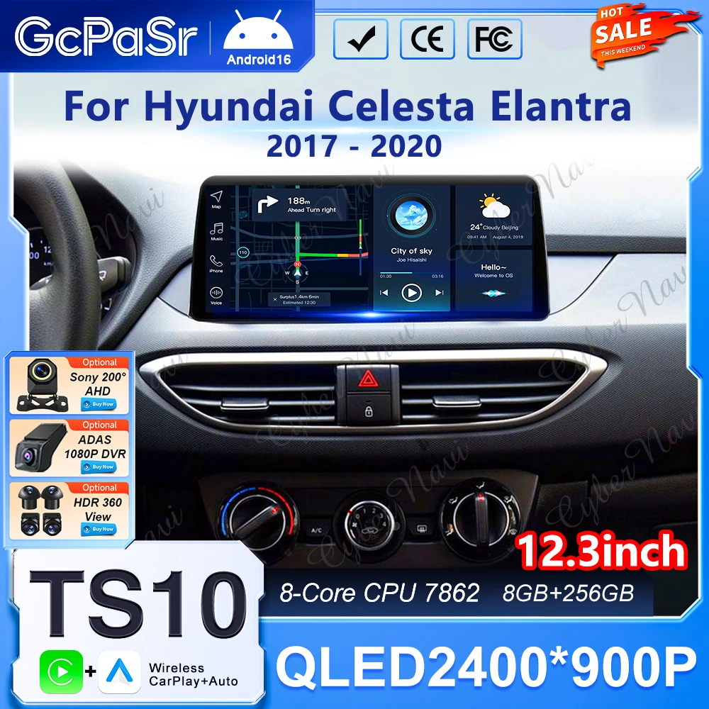 12.3 Inch Android For Mazda 6 Atenza 3 GJ GL 2015 2016 2017 2018 2019 Car Radio GPS Navigation Carplay Auto Multimedia Player BT