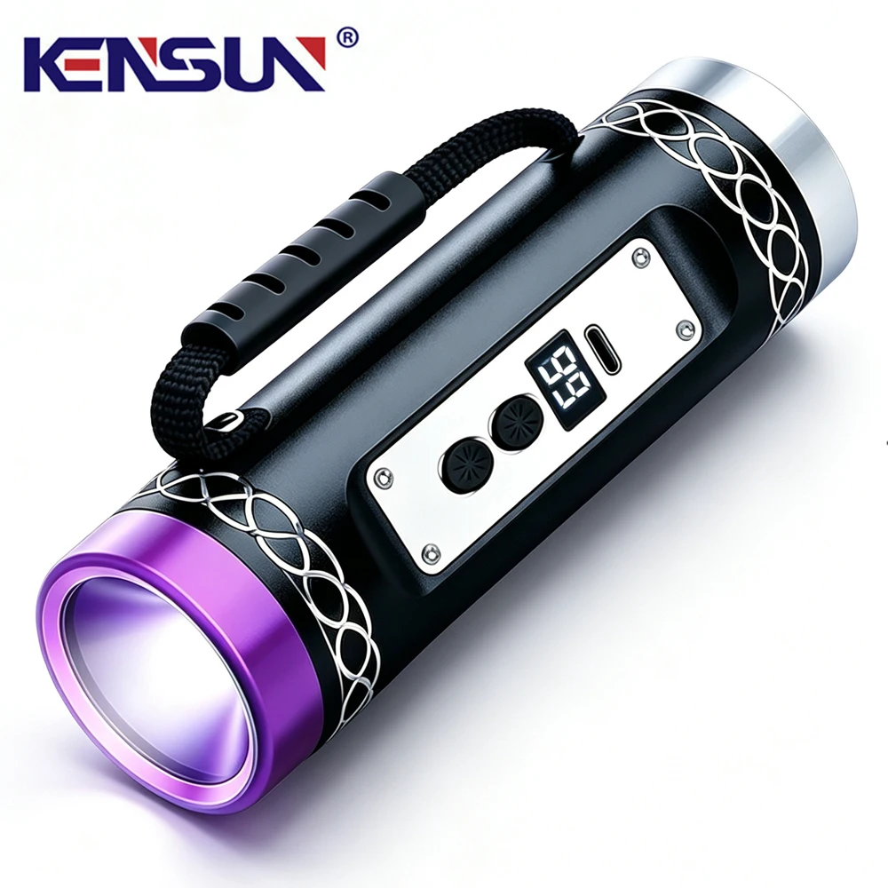 high-power-led-flashlight-identification-365nm-uv-torch-purple-white-light-lamp-professional-anti-counterfeit-detector-for-gift