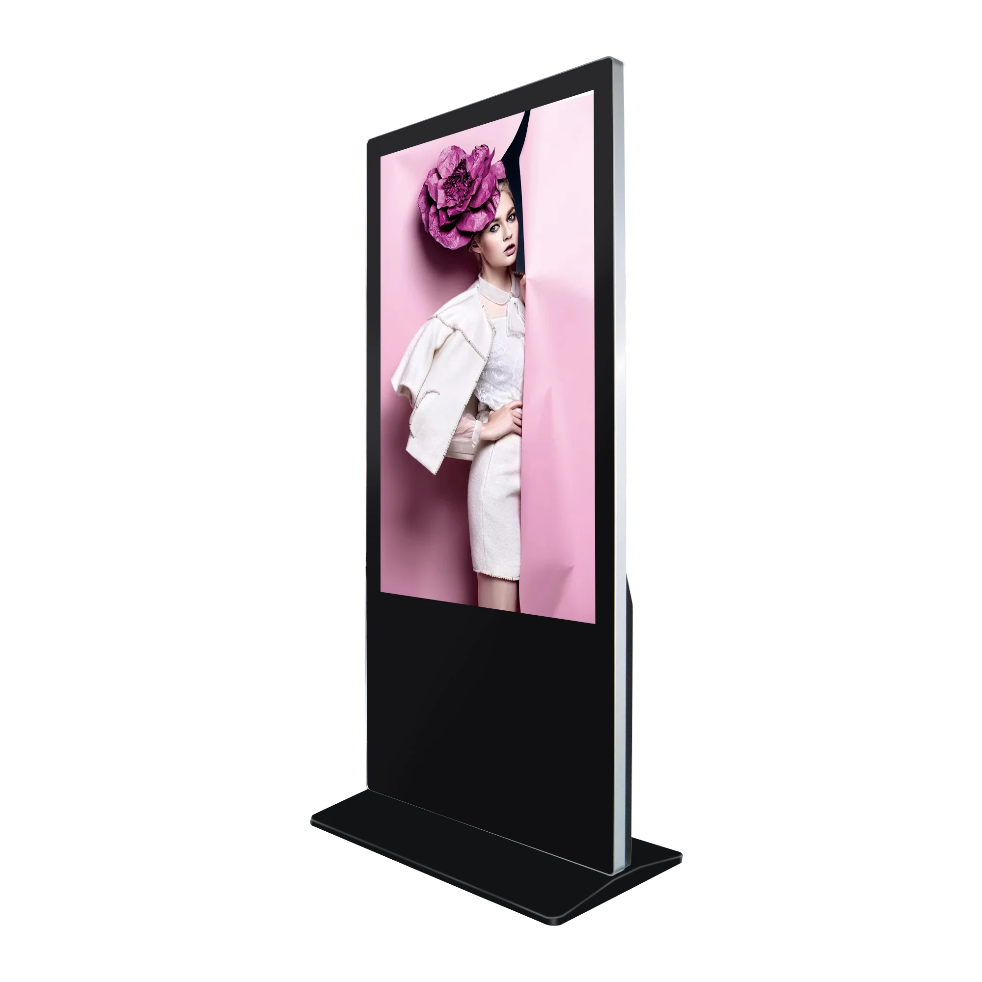 43 Inch High Brightness Indoor Floor Standing Advertising Screen Standalone Digital Signage for Shopping Mall Easy Install