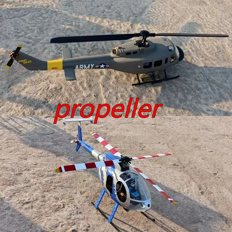 

Главный ротор из углеродного волокна 380 мм, универсальный 470L UH1 Hughes Bell 206, запасные части для пропеллера вертолета Flying Wolf