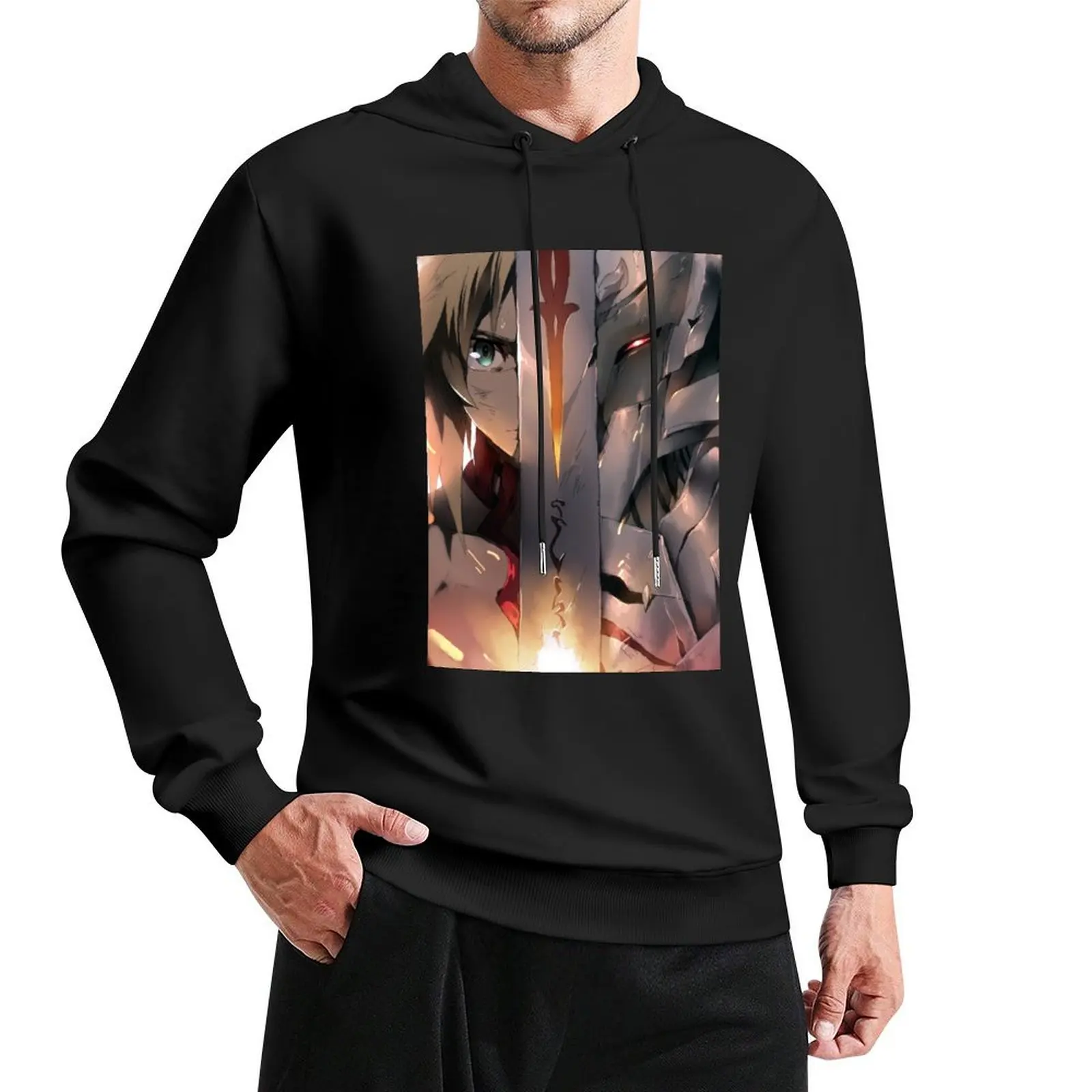 Saber Fate Grand Order Pullover Hoodie anime clothing autumn new products mens clothing japanese style new hooded tee